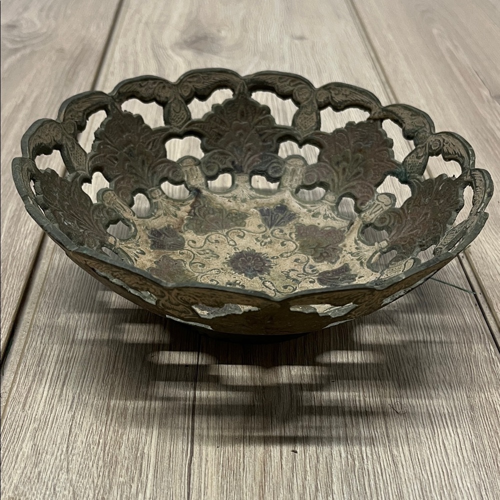 Elegant Gold Metal Bowl